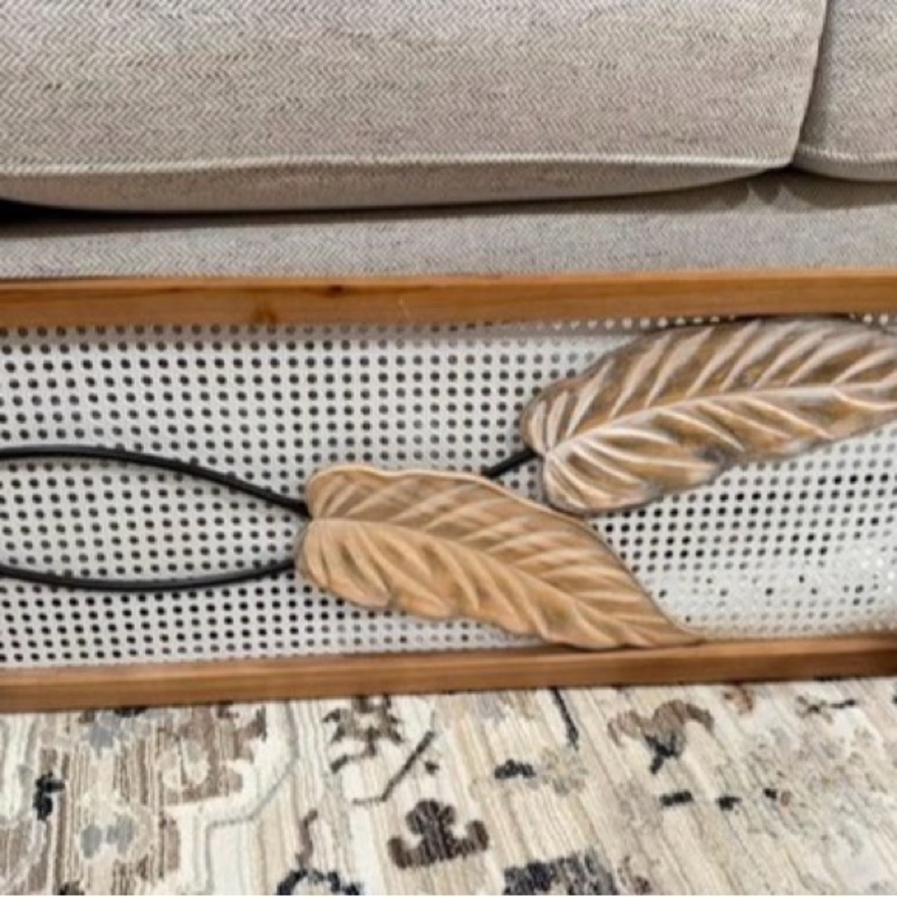Decorative Wall Art with Leaf Design